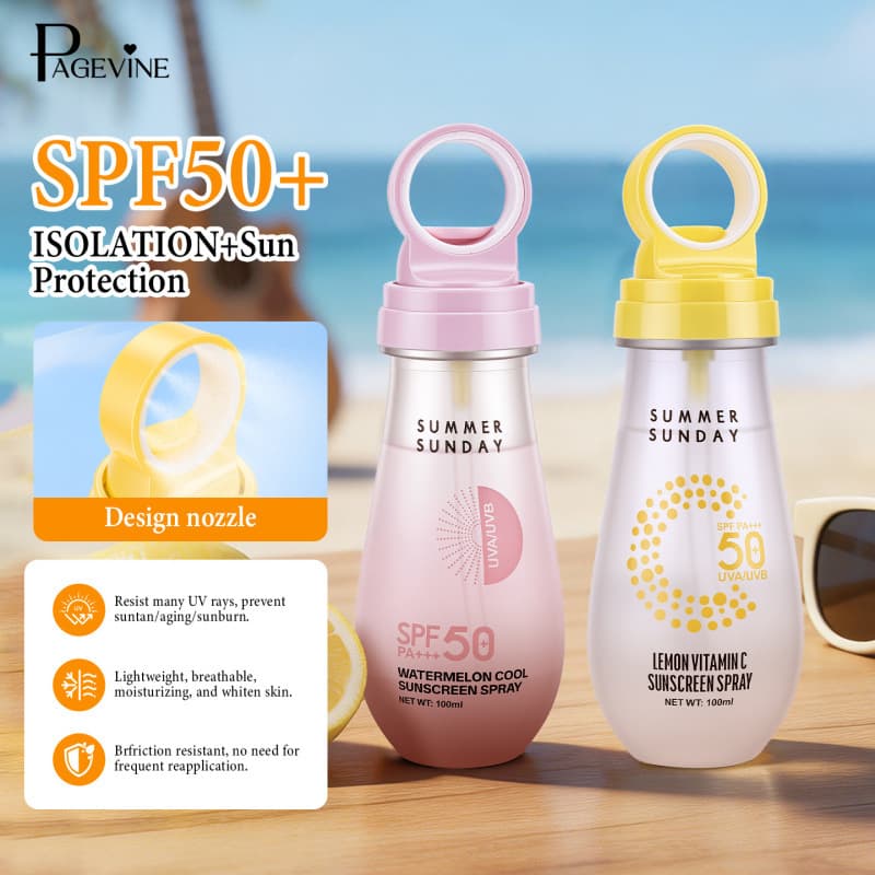 Cross-border PAGE VINE watermelon spray high-power anti-UV small aperture anti-sweat refreshing oil control moisturizing foreign trade