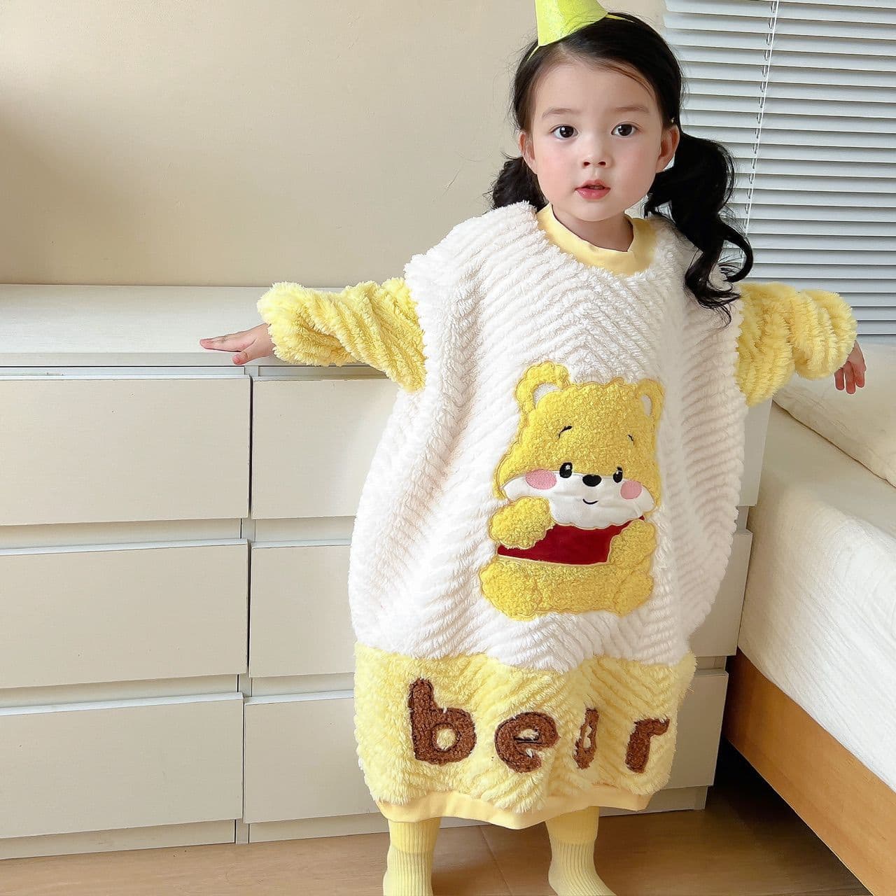 Flannel Children's Sleeping Bag Kick-Proof Winter Boys Girls Spring/Autumn Baby Infant Romper Pajamas Coral Fleece