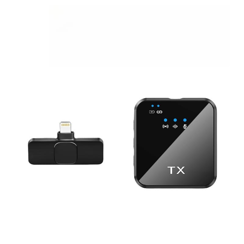 New F12 Wireless Lavalier Microphone 3-in-1 Outdoor Live Streaming Recording Noise Canceling Clip-on Mic