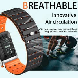 Whoop watch strap is suitable for 5.0 whoop bracelet watch strap silicone breathable two-color sports strap popular across borders
