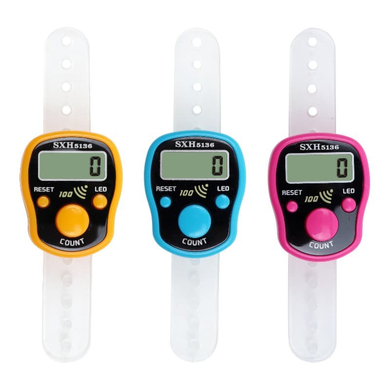 Household Small Mini Counter LED Finger Ring Counter Button Counter Wholesale
