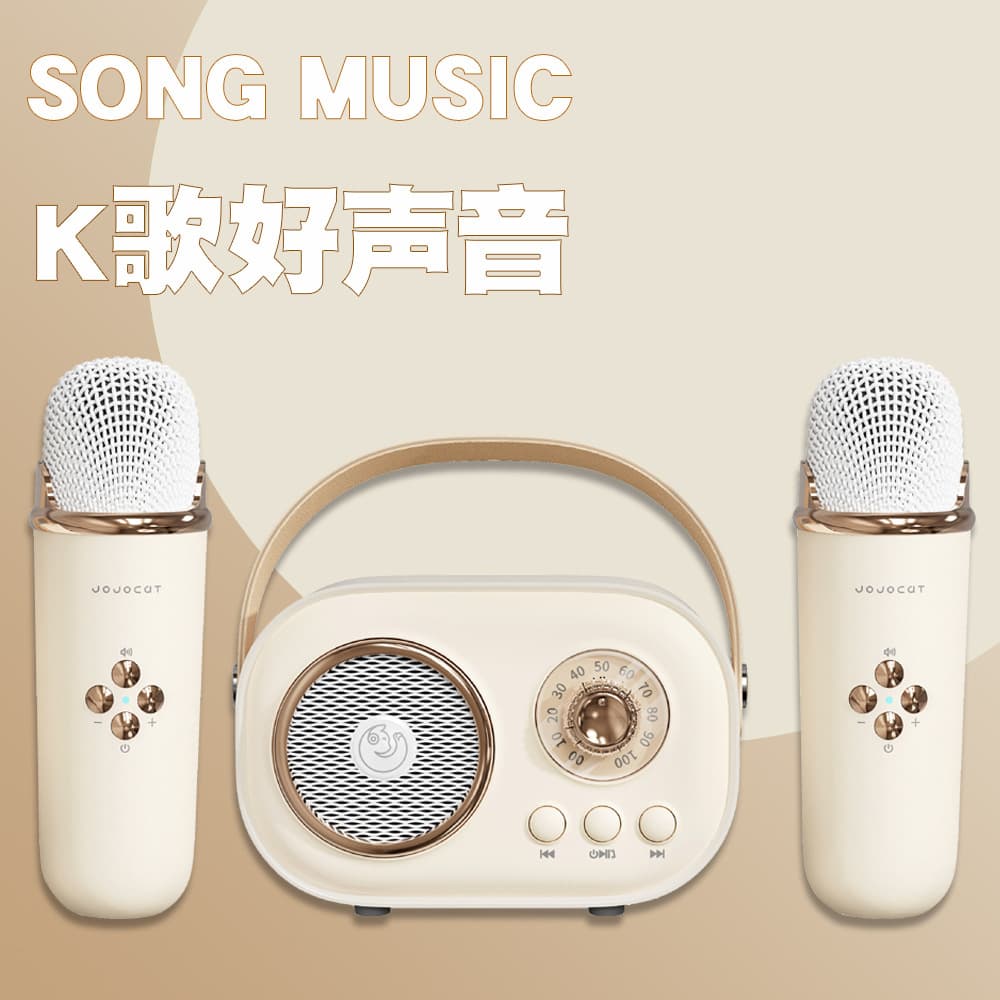 Portable Mini Bluetooth Speaker Microphone Karaoke Machine Children's Gift Sound Box Compact Home Appliance Karaoke Sound System
