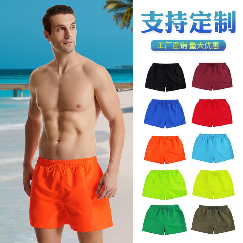 Wholesale Quick-Dry Men's Beach Shorts 3-Inch Casual Surfing Shorts Loose Sports Shorts EU Size