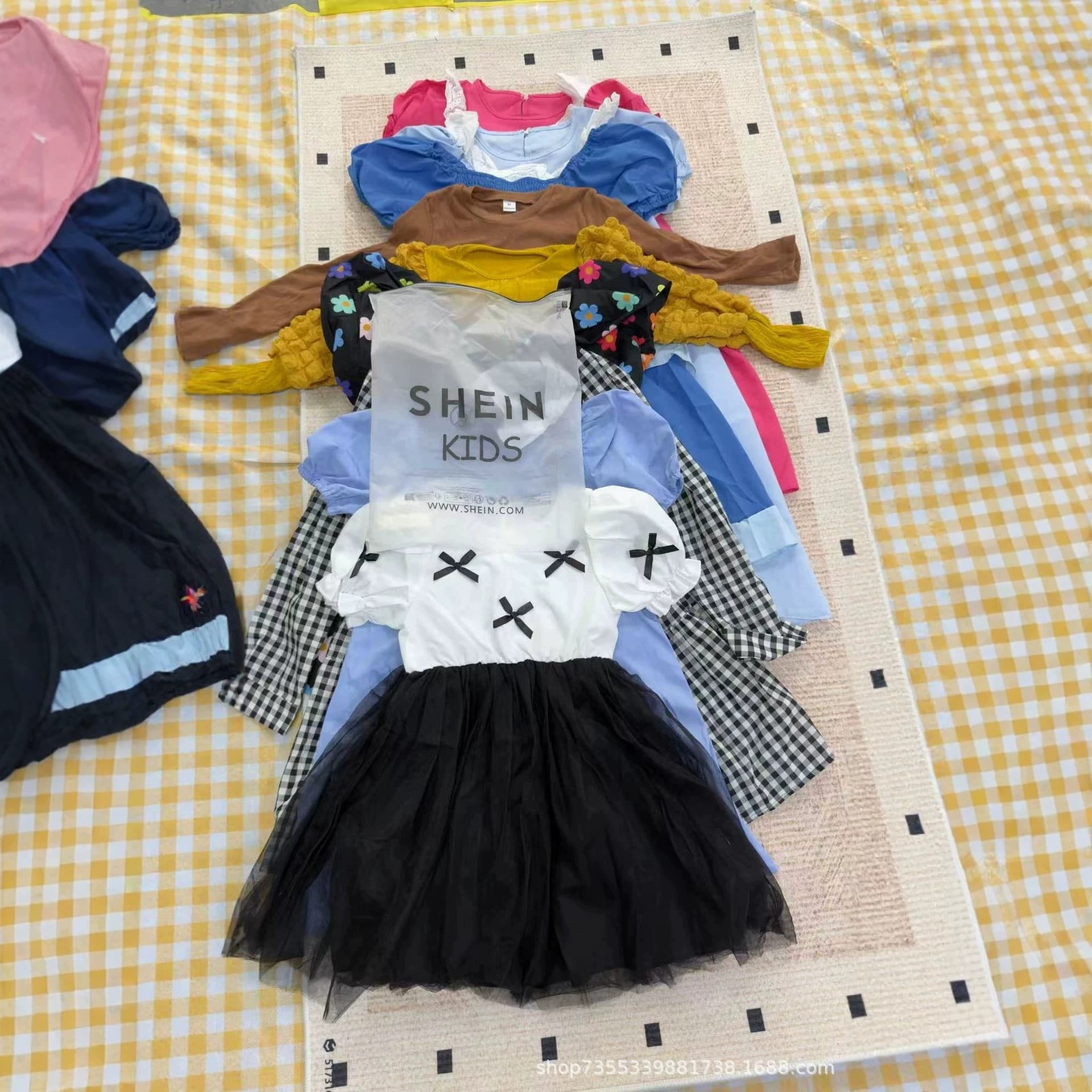 2026 SHEIN Kids Spring/Summer Cross-Border Trade Cute Fashionable Girls' Dress Assorted Wholesale