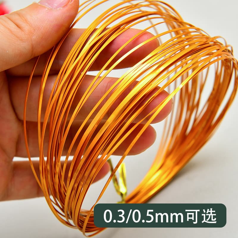In Stock 5 Meters per Roll Wire Gold/Silver Wire Aluminum Flat Wire for Cloisonné Craft Painting, Handmade Aluminum Wire