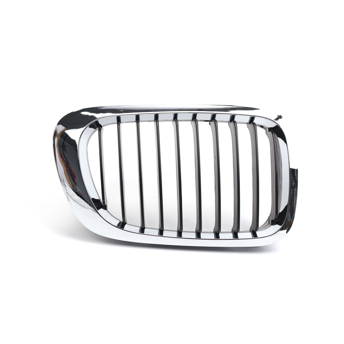 Compatible with BMW 3 Series E46 2-Door 98-01 Front Bumper Black Semi-Chrome Grille Modified Air Intake Grille Single Line