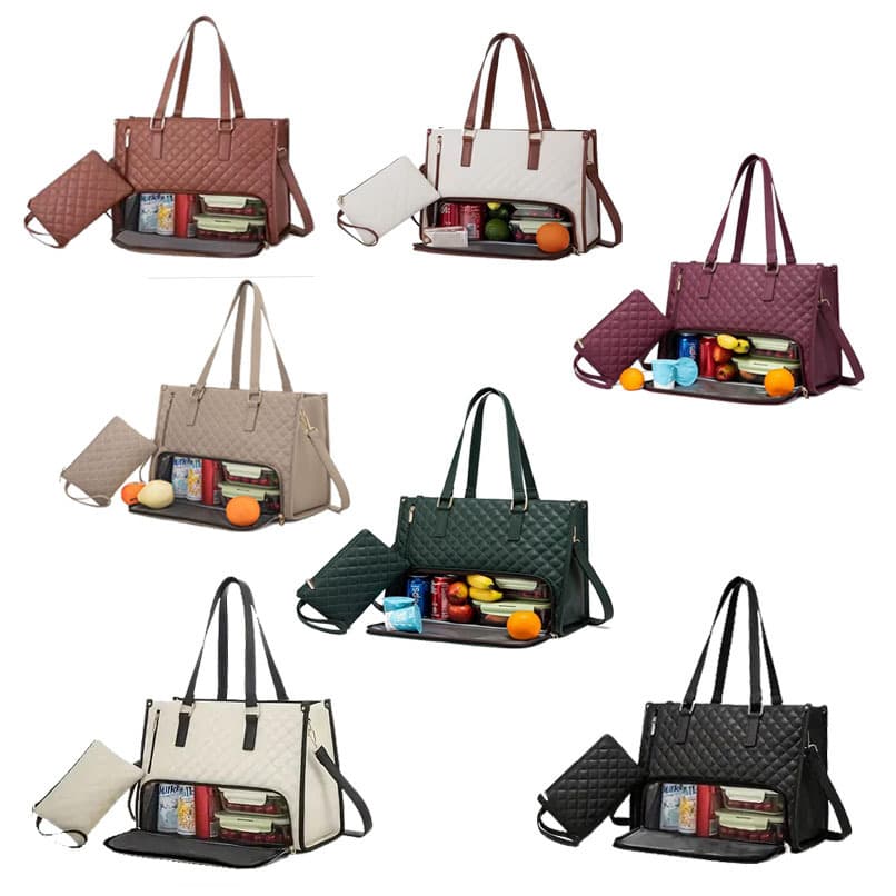 Cross-border New Teilige Lunch Tote Bag Women Insulated Lunch Box Women's Crossbody Laptop Bag