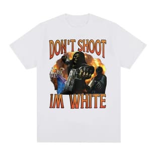 [Cross-border EU Size] Funny Don't Shoot I'm White Meme Graphic T-shirts