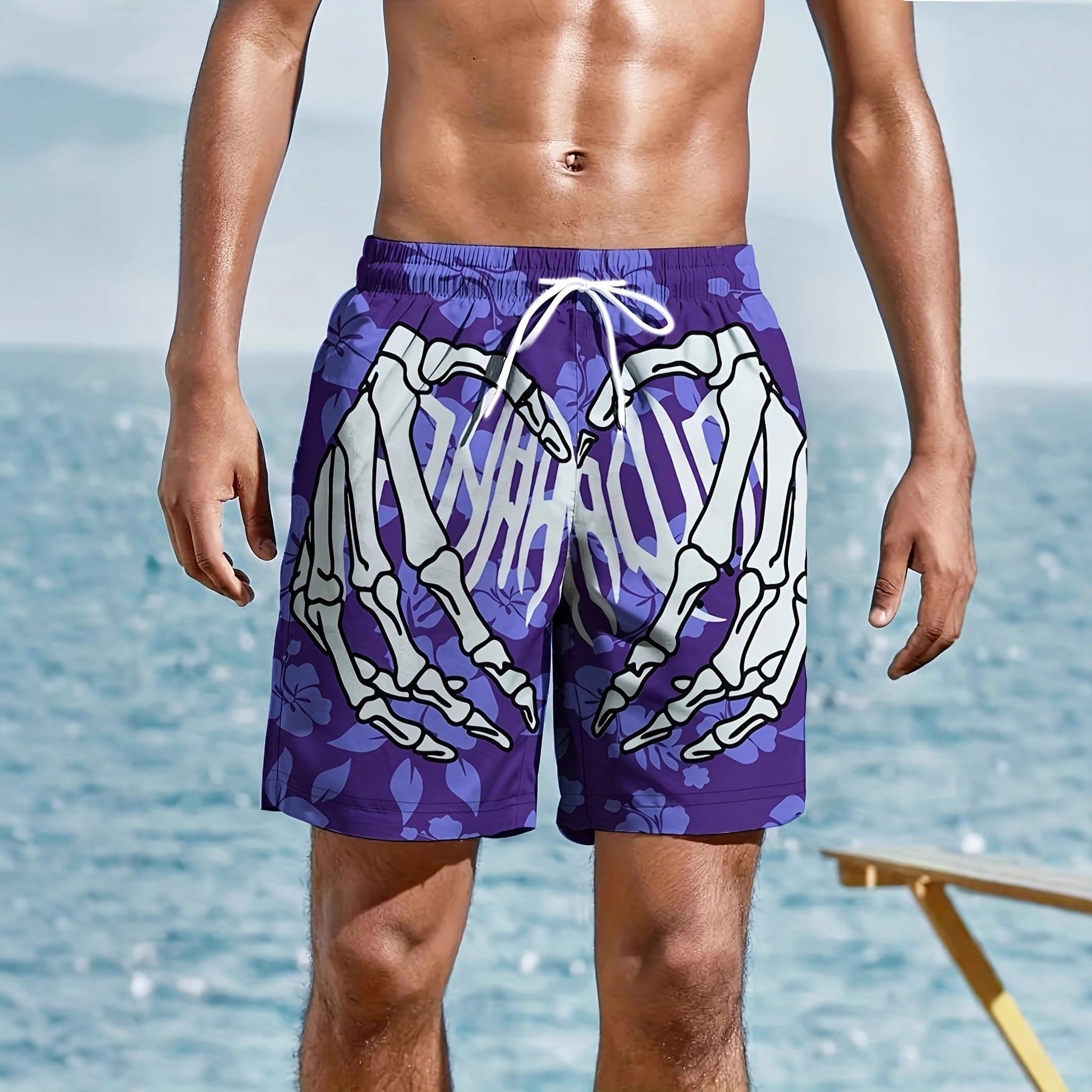 AliExpress 2026 Casual Digital Print 3D Trendy Surfing Quick-Dry Swim Beach Shorts for Men New Arrival