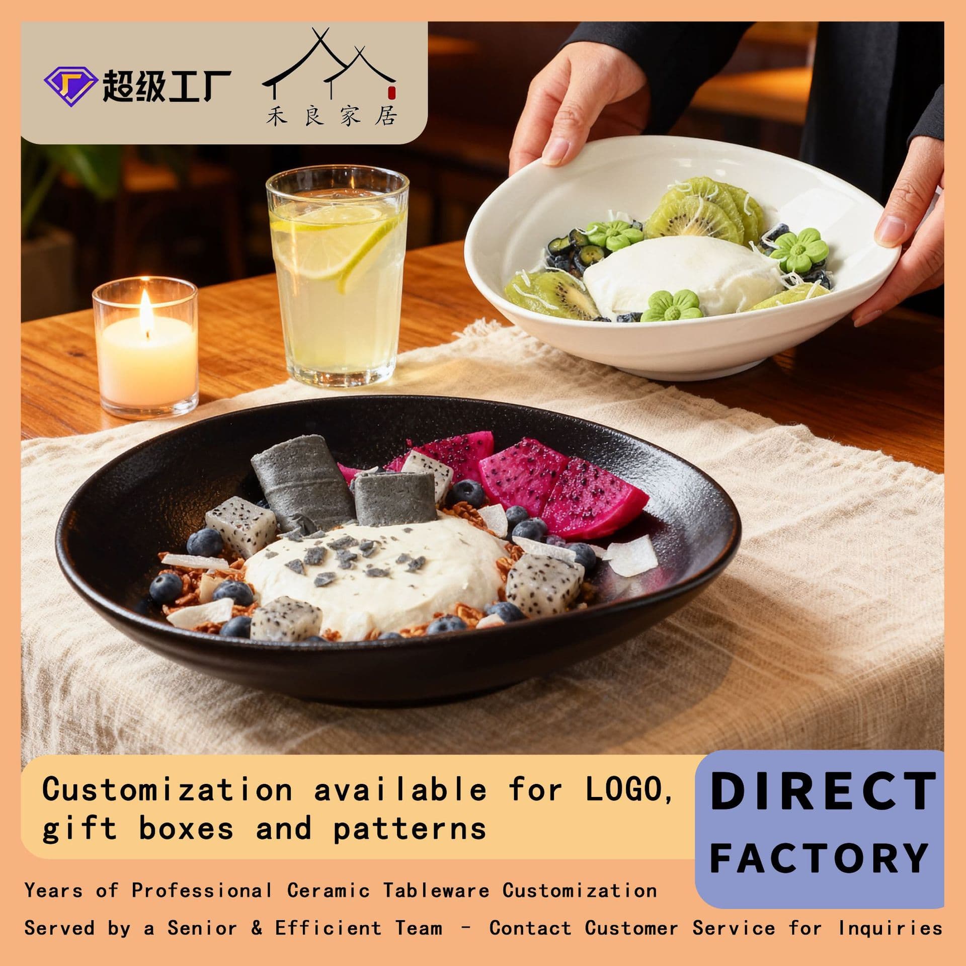 Wholesale Ceramic Bowls - Ideal for Hot Dishes, Salads, Yogurt