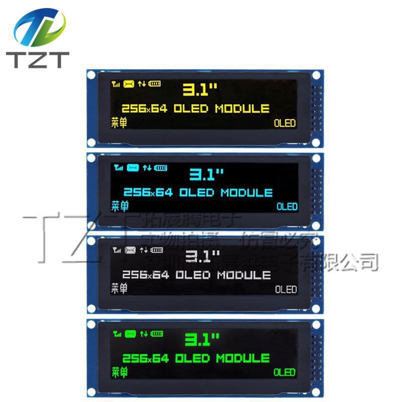 3.12-inch OLED display 256x64 LCD ssd1322 driver low power module