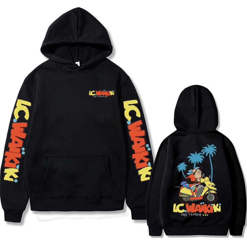 Lc Waikiki Monkey Double-Sided Printed Hoodie Men Women Brand Oversized Hoodie Sweatshirt Men's Funny Monkey