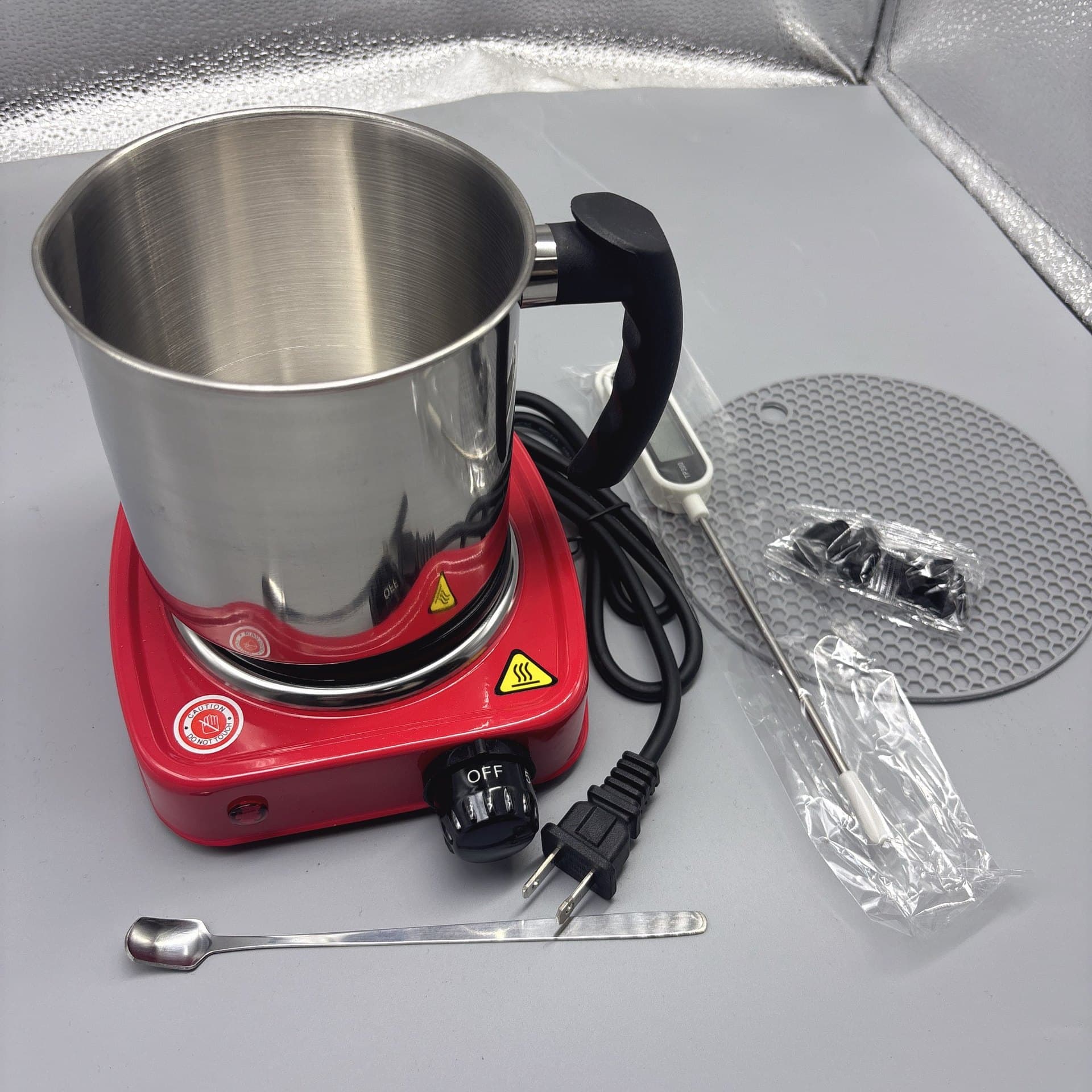 Special Price US Standard Candle Making Kit DIY Soy Candle Making Electric Wax Melter Candle Cup Thermometer