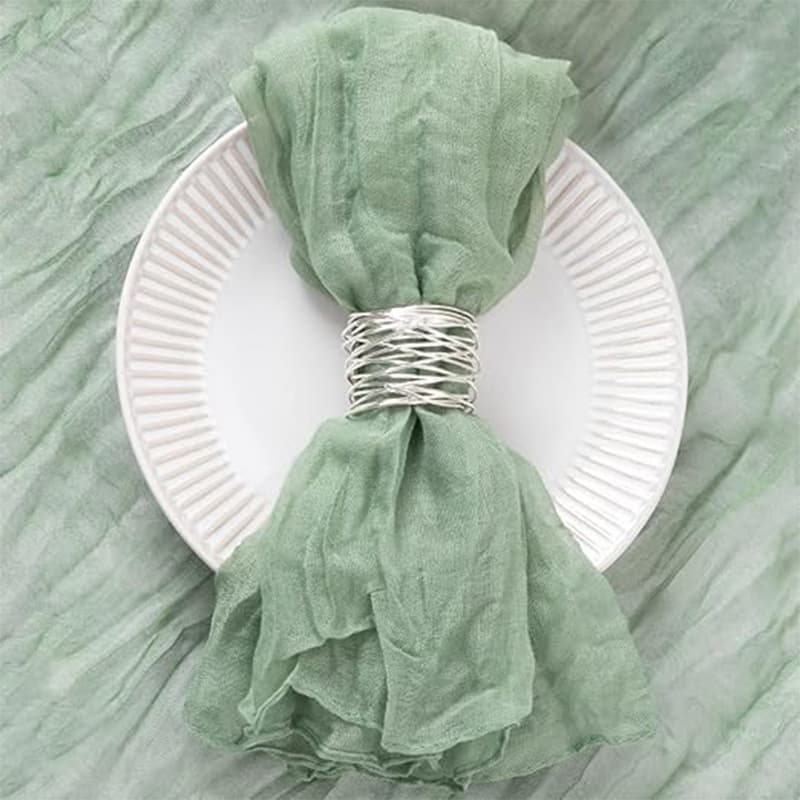 shein balinese twist crepe napkin table runner boho pleated table runner tablecloth birthday decoration