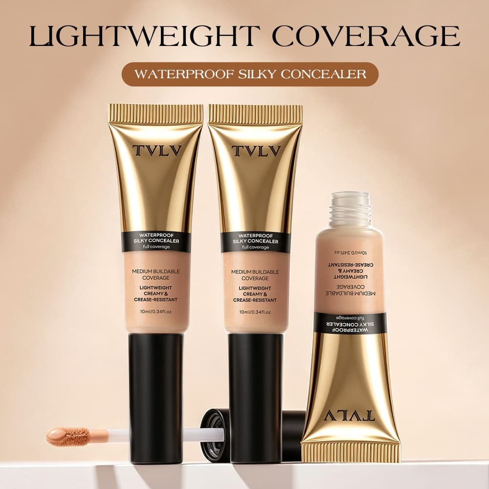TVLV Waterproof Silky Concealer Fluid Concealer Cream Long-Lasting Non-Fading Cross-Border Exclusive Foreign Trade Wholesale