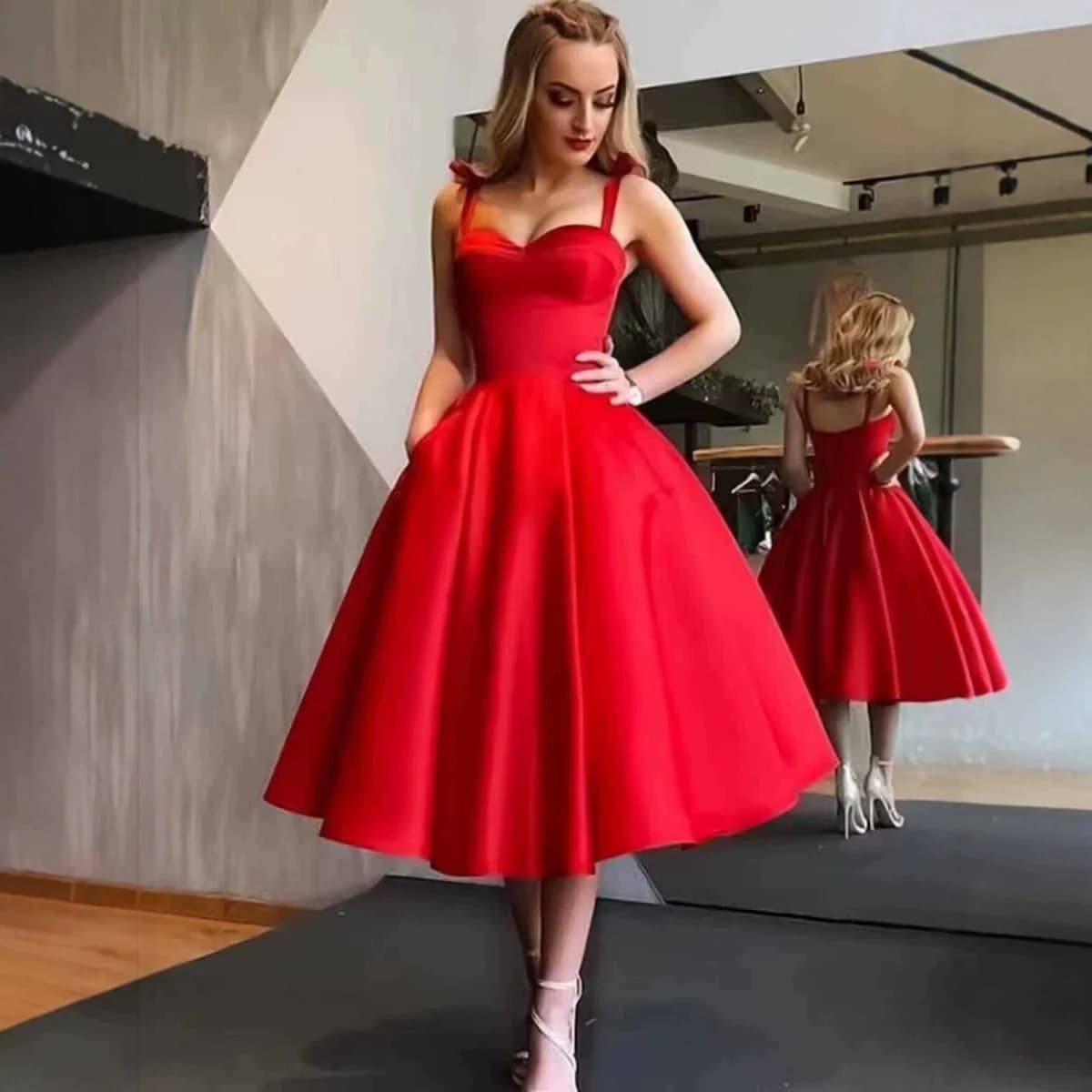 European and American foreign trade cross-border women's satin evening dress party prom dress suspender sexy dinner clothing women's wholesale