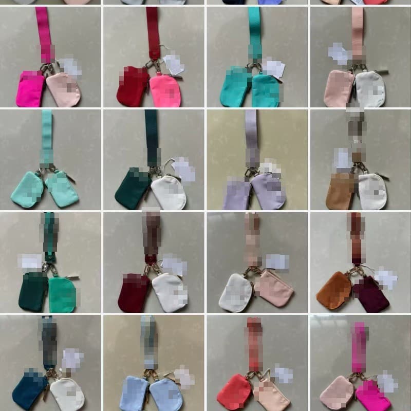 Amazon Double-Pocket Wrist Bag Anti-Theft Coin Purse Key Holder Multi-Color Sports Accessory