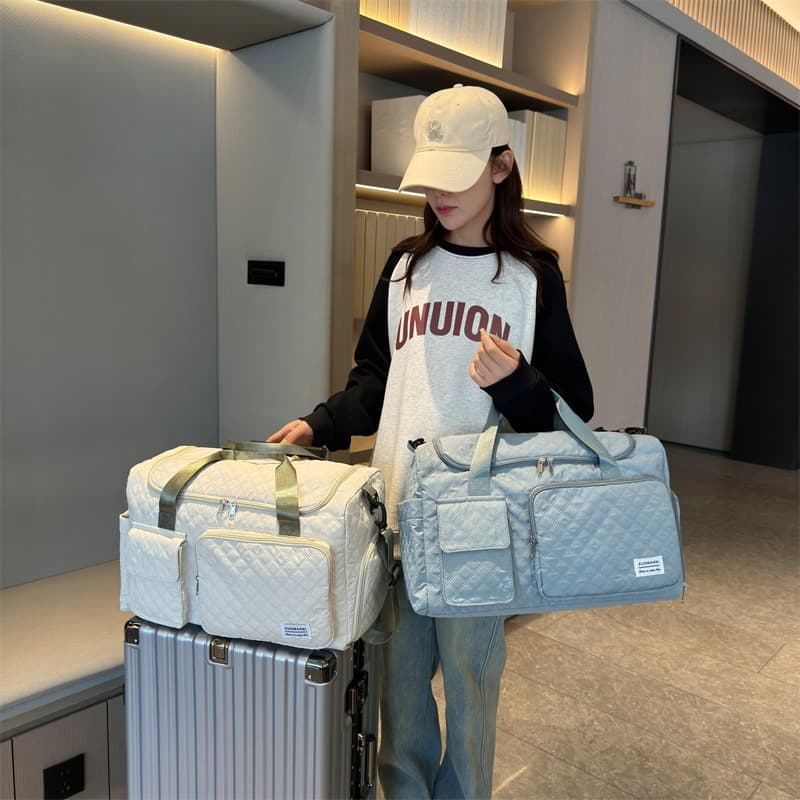 Trolley Sleeve Portable Travel Bag Wet and Dry Separation Multifunctional Luggage Storage Bag Handheld Maternity Hospital Bag Gym Bag