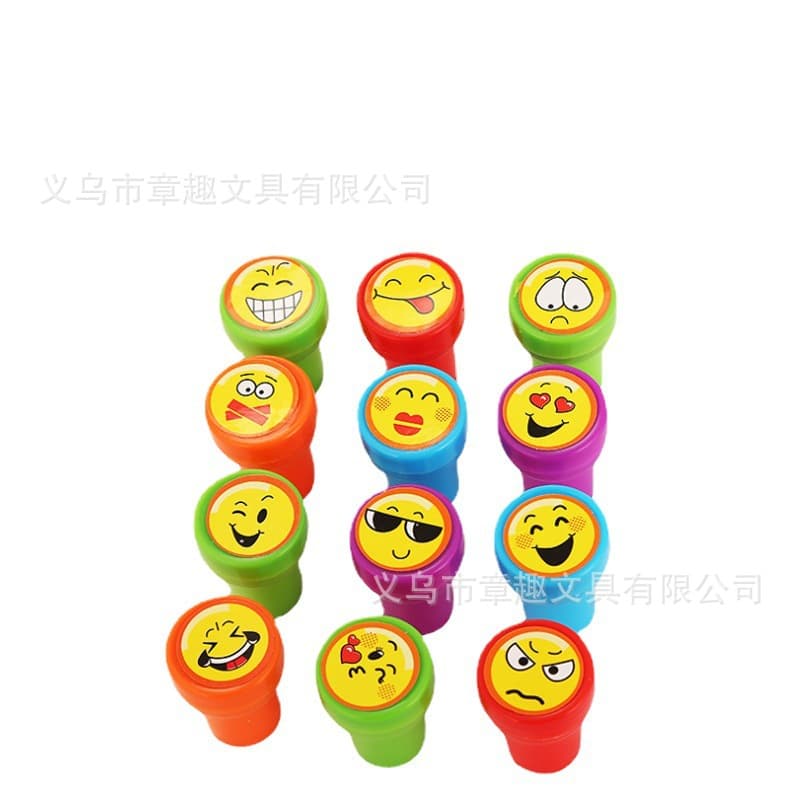 Children's Cute Smiling Cartoon Smiling Face Water Seal Kindergarten Seal