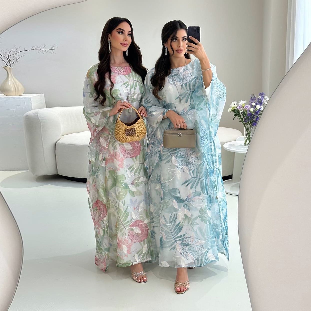 MQ140 2024 Summer Hot Selling Modest New Arrival Amazon Elegant Long Dress Pullover Cross-Border Women's Clothing