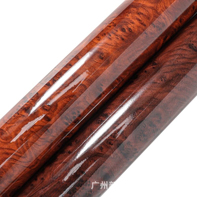 Car interior film simulated wood grain color-changing film thickened glossy peach wood grain central control film modification and renovation stickers
