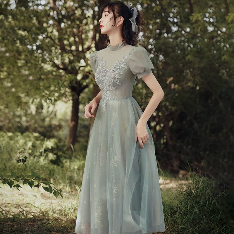 Bridesmaid Dress 2026 Summer New Style, Elegant Forest-Inspired Fairy Long Dress, Suitable for Daily Wear and Banquet Evening Gown