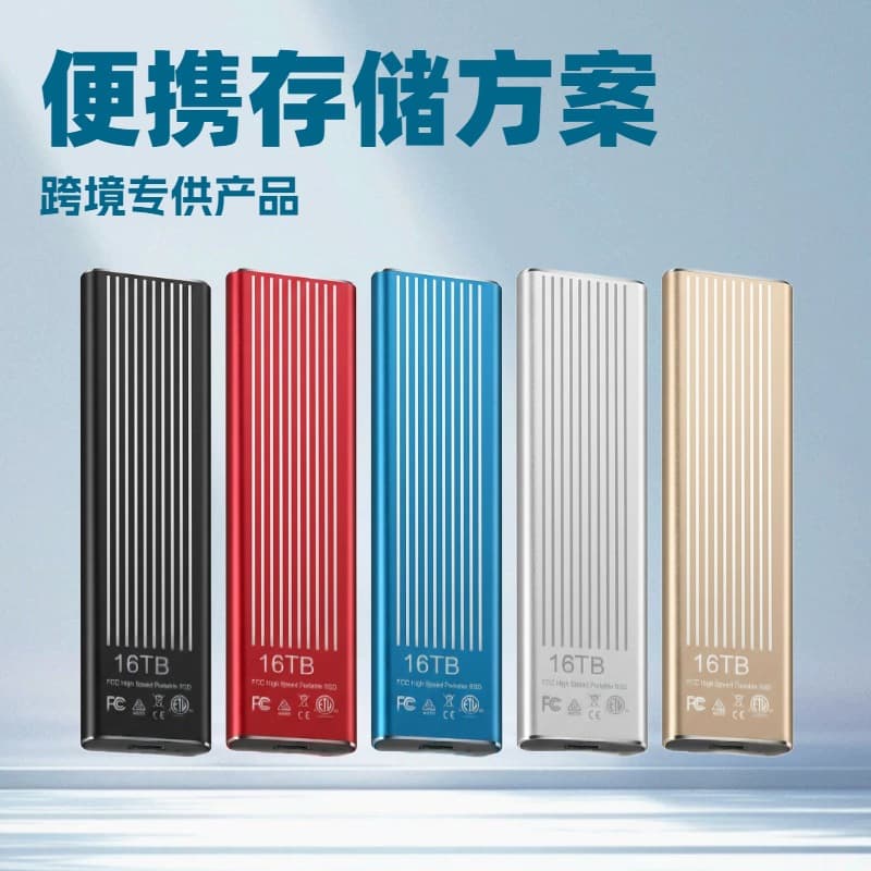 New Cross-border Trade SSD Portable Hard Drive Large Capacity New A02 Model 1TB 2TB Metal Shell