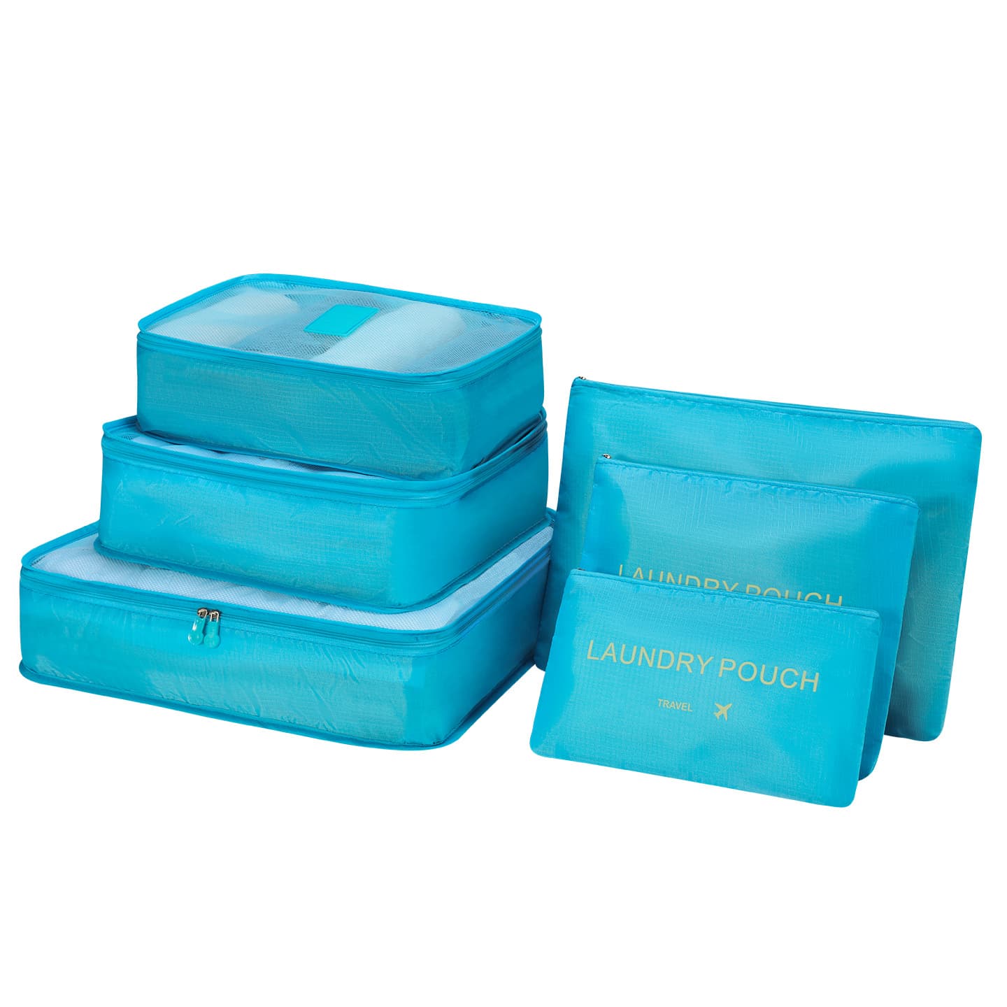 6-Piece Travel Packing Organizer Set, Luggage Suitcase Clothes Underwear Bra Packing Cubes, Portable Maternity Hospital Bag Organizer