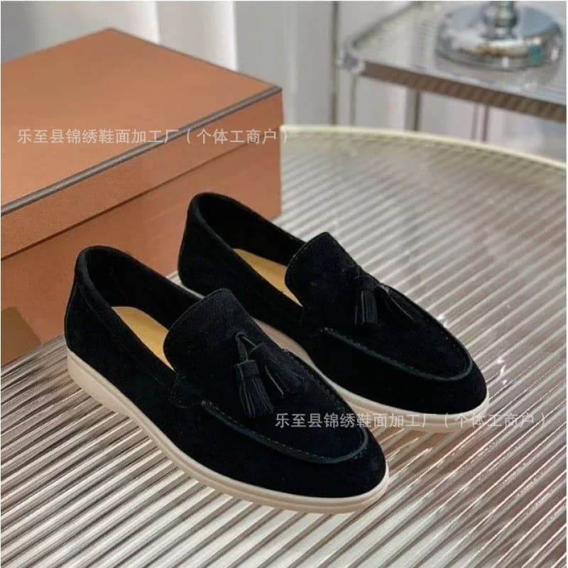 Men's New Tassel Loafers, Export Large Size, Cross-Border Unisex, White Sole Flat Driving Shoes