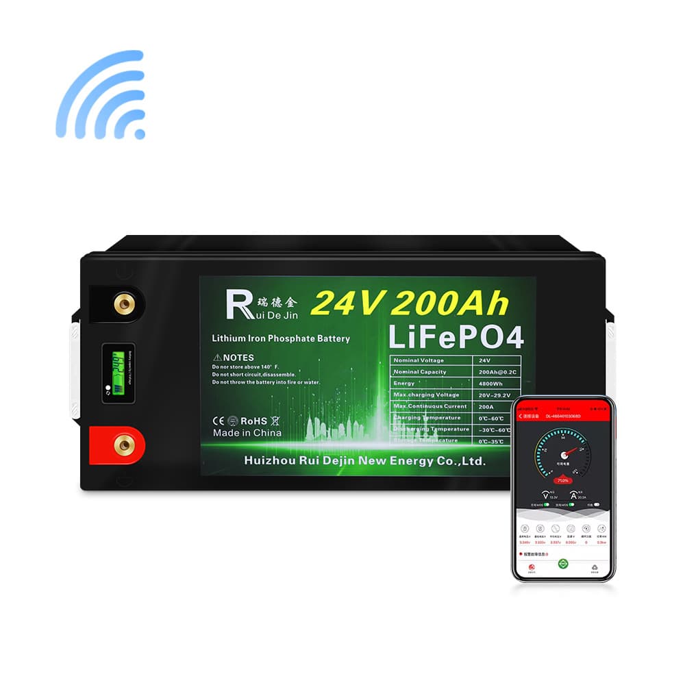 Cross-border Supply 24V 200Ah Lead-Acid Replacement Lithium Iron Phosphate Marine Boat Battery RV Battery