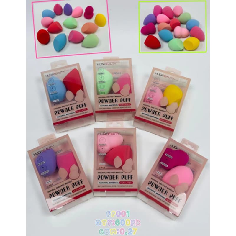 Huda Beauty Makeup Sponge Powder Puff Natural Fit Wet and Dry Use