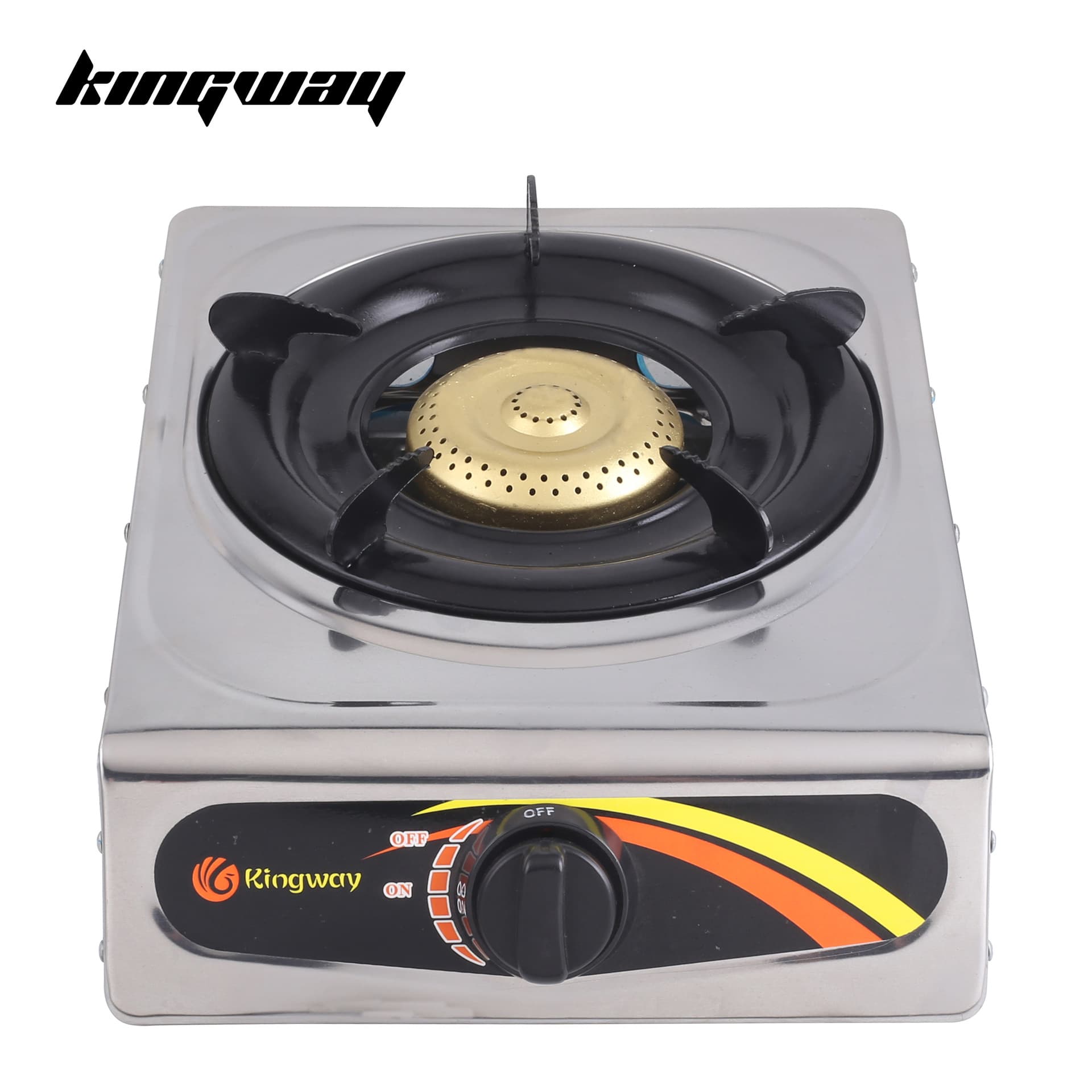 Kingway Factory Direct Sales Export Cookware, Stainless Steel Gas Stove with Sheet Metal Burner, Bulk Orders at Competitive Prices