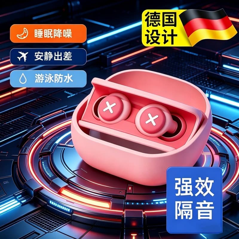 Noise Cancelling Earplugs for Sleeping, Studying, Dormitory Use - Sponge Earplugs for Noise Reduction and Quiet
