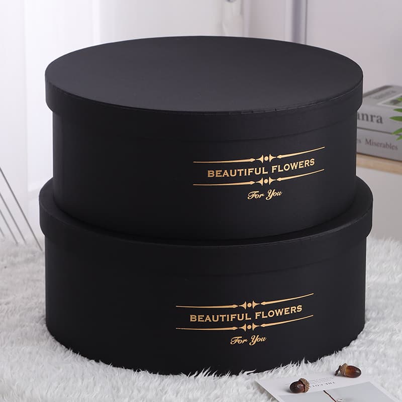 99-Stem Round Gift Box Four-Piece Set Fresh Flower Fruit Round Box DIY Gift Set Two Hug Bucket Bouquet Fresh Flower Gift Box