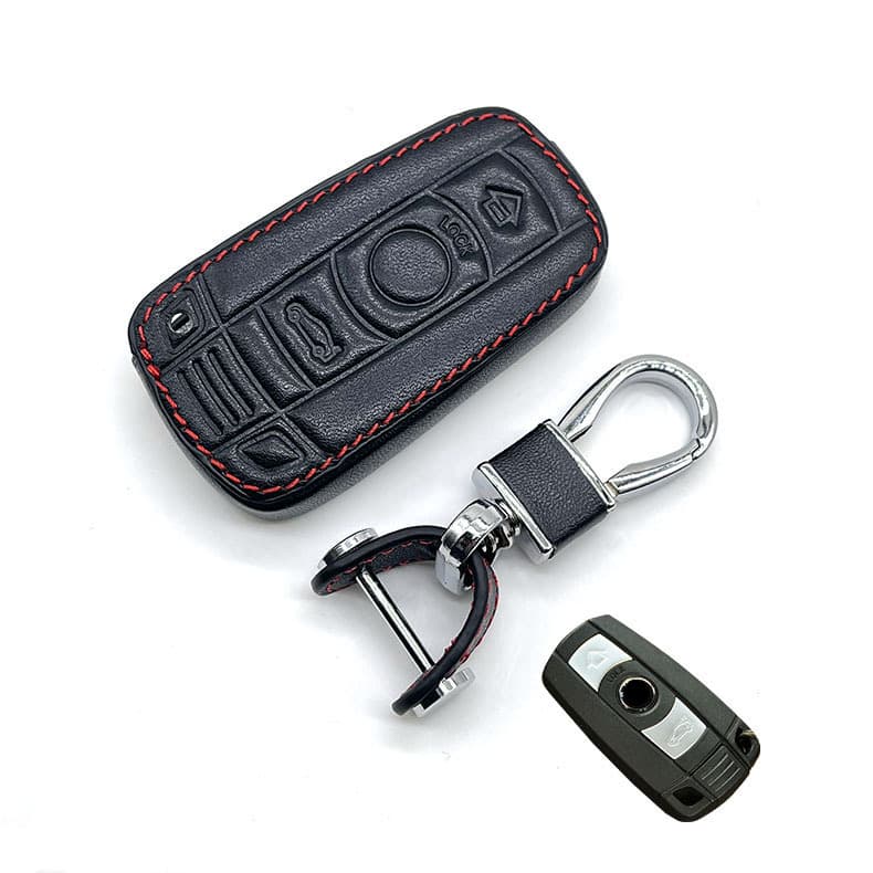 Leather Key Case Cover for BMW E60 E61 E70 E81 E87 E90 E91 E92