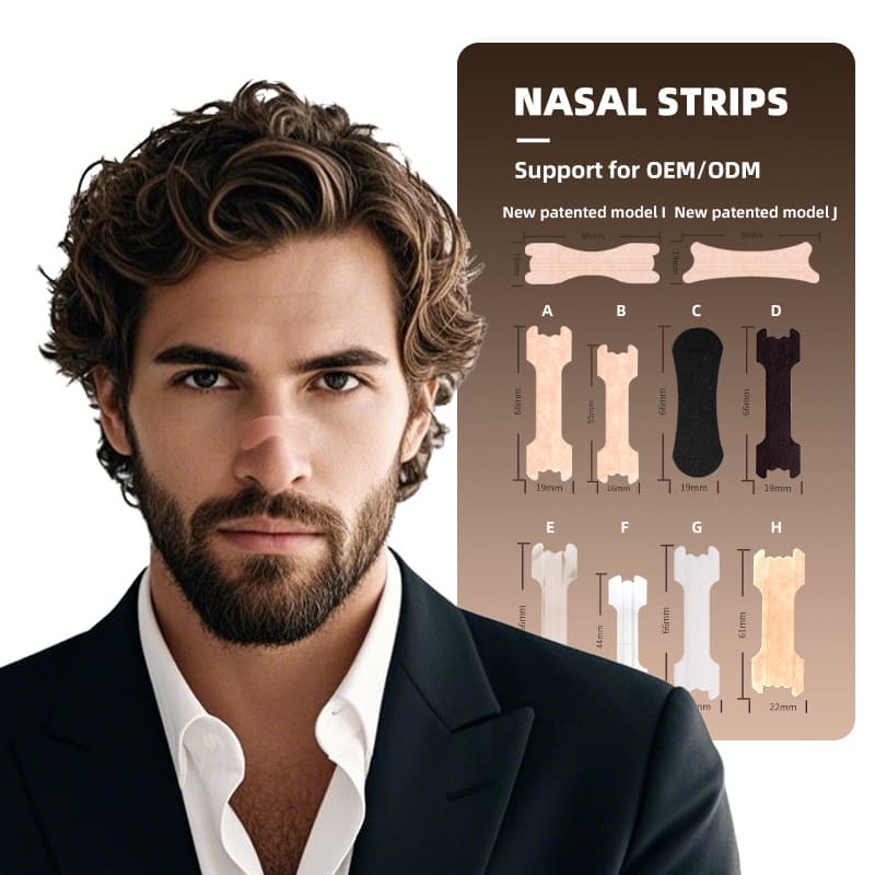 Wholesale Nasal Strips, Physical Expansion for Increased Breathing, Breathable Nasal Strips, Anti-Snoring Strips for Children, Snoring Nasal Strips for Adults