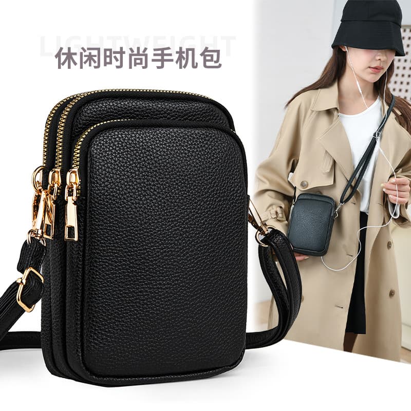 2026 New Style Soft Leather Phone Wallet for Women, Premium Phone Bag, Single Shoulder Crossbody Bag PU