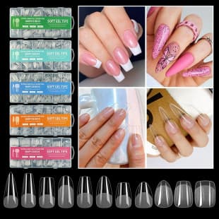 Cross-border Nail Tips No Filing Needed Thin Semi-Matte Seamless European and American Style False Nail Tips 600pcs Nail Tips Wholesale
