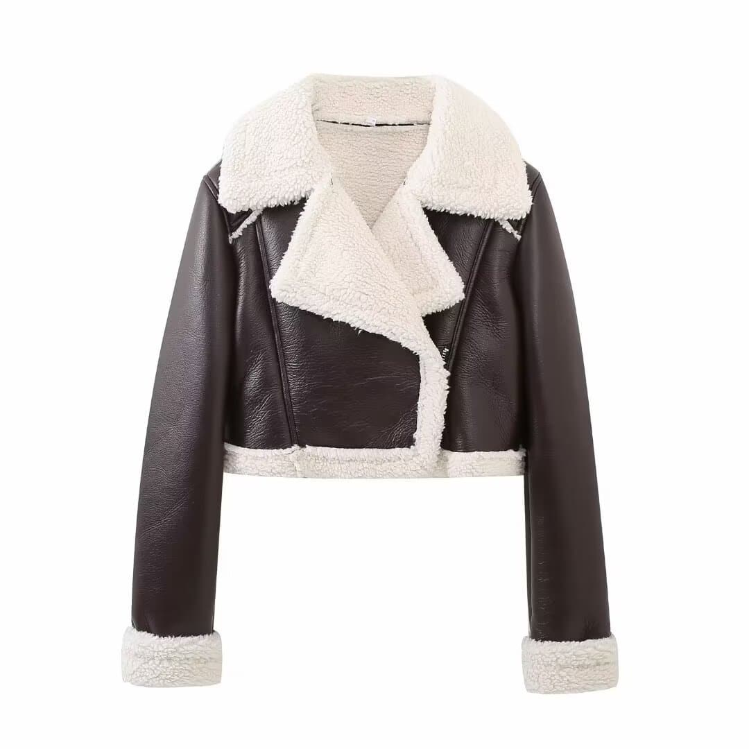 TAOP&ZA Women's 2026 Spring New Arrival European American Style Loose Double-Sided Short Jacket Coat 4341/806