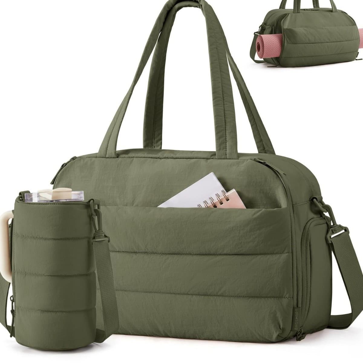 Cross-border New Travel Bag Fashion Large Capacity Duffle Bag Sports Gym Bag with Toiletry Bag and Shoe Compartment Shoulder Bag