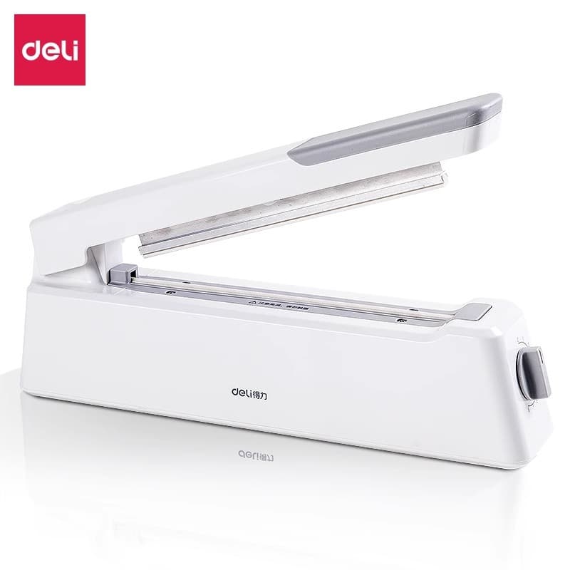 Deli 16499 hand pressure sealing machine sealing machine glue binding machine film machine household plastic bag food sealing machine
