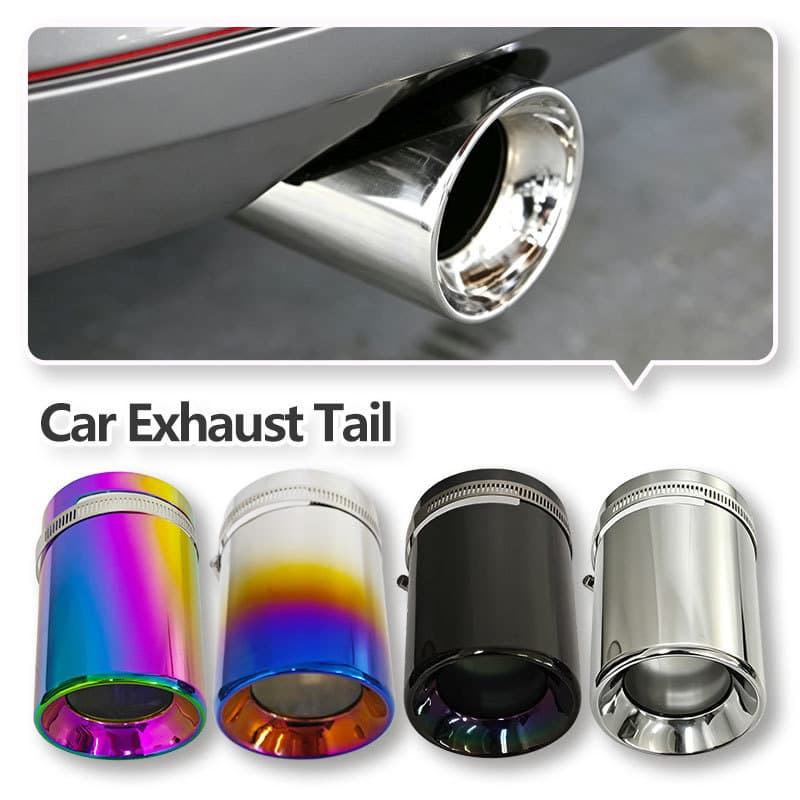 Suitable for original car tail throat diameter 8.0-8.3CM A6LCX5 CX4 Ford Lima car exhaust pipe tail throat