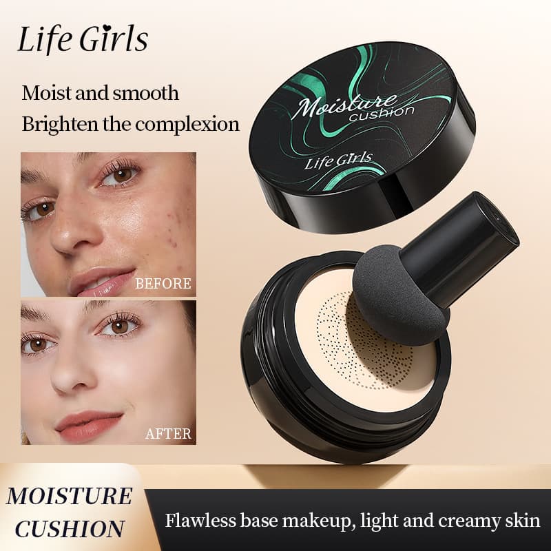Life Girls Moisture Cushion Mushroom Cushion Cross-border Beauty Makeup Wholesale Manufacturer Direct Supply