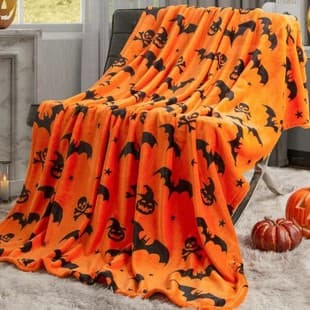 Halloween Ghost Pattern Blanket Soft Comfortable Flannel Warm Blanket Home Throw Blanket Baby Blanket Gift