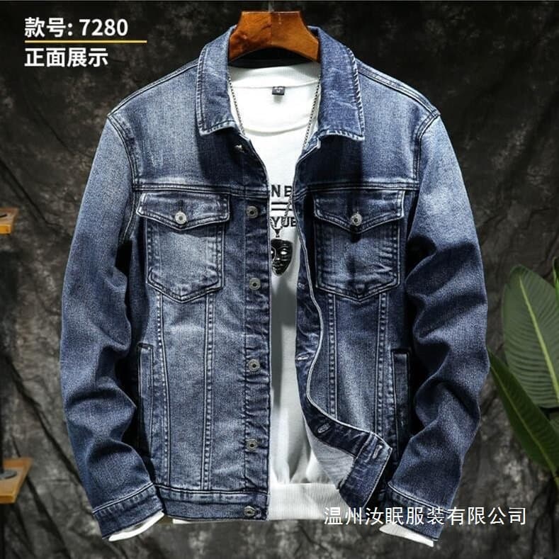 Zengzhi Denim Jacket Men's New Spring/Autumn Loose Casual Washed Denim Top Wholesale