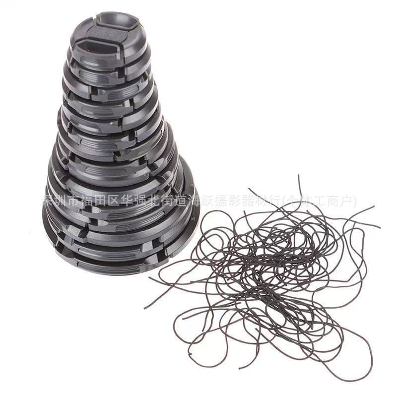 Plain Lens Cap 37, 39, 40.5, 43, 46, 49, 52, 55, 58, 62, 67, 72, 82mm with Anti-Loss String
