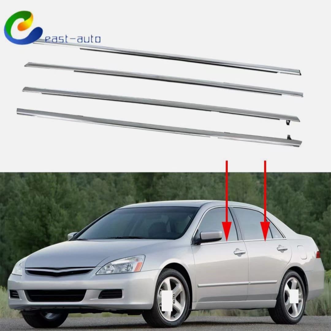 For Toyota 7th Gen Accord 2003-2007 Door Window Outer Weatherstrip 72410-SDA-A02/A12