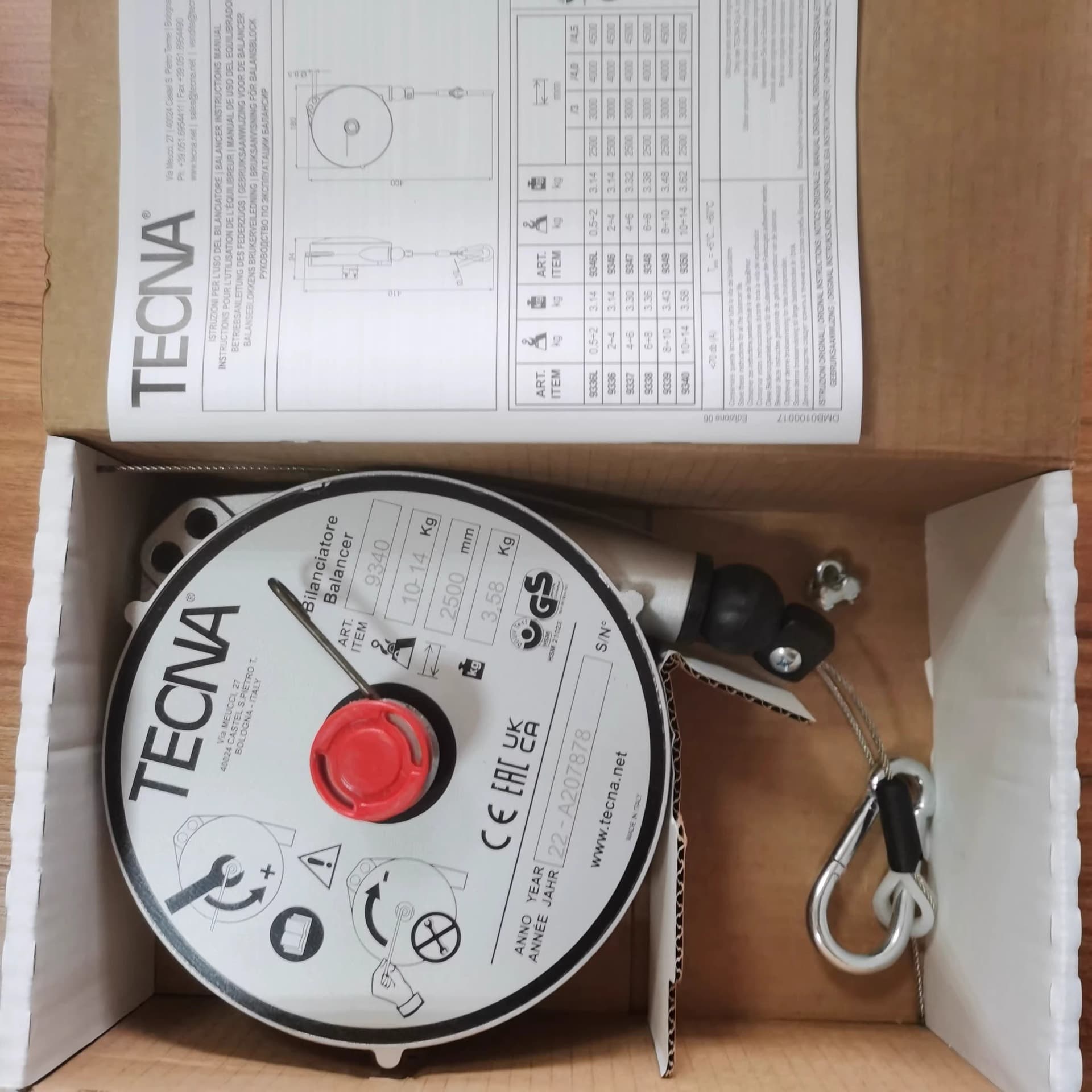 Brand new original Italian TECNA balancers T9336, 9340, 9323, 1635, genuine stock available