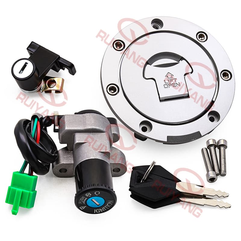 Compatible with CFMOTO CF400NK/650NK/650MT 15-19 Full Vehicle Lock Set, Fuel Tank Cap and Ignition Switch
