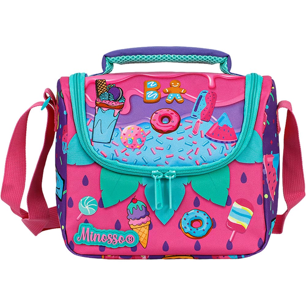 Amazon Kids Unicorn Ice Cream Lunch Bag Insulated Thermal Cooler Lunch Box Bag Waterproof Crossbody Handbag